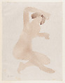"Et le nom de Clara...", Auguste Rodin French, Color lithograph