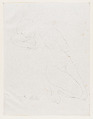 "Et telle est-l'invulnerable beaute de son corps...", Auguste Rodin French, Lithograph, contours only