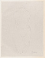Frontispiece for "Le Jardin des Supplices", Auguste Rodin French, Lithograph, contours only