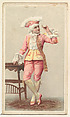 Actress wearing elaborate pink costume, from Stars of the Stage, Second Series (N130) issued by Duke Sons & Co. to promote Honest Long Cut Tobacco, W. Duke, Sons & Co. American, Commercial color lithograph