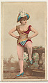 Actress wearing hat with dove on brim, from Stars of the Stage, Second Series (N130) issued by Duke Sons & Co. to promote Honest Long Cut Tobacco, W. Duke, Sons & Co. American, Commercial color lithograph