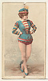 Actress wearing military costume, from Stars of the Stage, Second Series (N130) issued by Duke Sons & Co. to promote Honest Long Cut Tobacco, W. Duke, Sons & Co. American, Commercial color lithograph