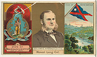 Governor Ames, Massachusetts, from "Governors, Arms, Etc." series (N133-1), issued by Duke Sons & Co., W. Duke, Sons & Co. American, Commercial color lithograph