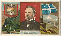 Governor Pennoyer, Oregon, from "Governors, Arms, Etc." series (N133-1), issued by Duke Sons & Co., W. Duke, Sons & Co. American, Commercial color lithograph