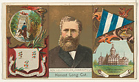 Governor Lounsbury, Connecticut, from "Governors, Arms, Etc." series (N133-1), issued by Duke Sons & Co., W. Duke, Sons & Co. American, Commercial color lithograph