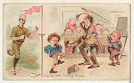 Going For Third Base, from the Talk of the Diamond set (N135) issued by Duke Sons & Co., a branch of the American Tobacco Company, W. Duke, Sons & Co. , American, Commercial color lithograph