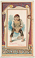 The Catcher, "Sock 'em in," from the Terrors of America set (N136) issued by Duke Sons & Co. to promote Honest Long Cut Tobacco, W. Duke, Sons & Co.  American, Commercial color lithograph