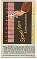 Number 4, Second Sight Extraordinary, from the Tricks with Cards series (N138) issued by W. Duke, Sons & Co. to promote Honest Long Cut Tobacco, Issued by W. Duke, Sons & Co. (New York and Durham, N.C.), Commercial color lithograph