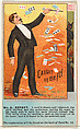 Number 8, Caught on the Fly, from the Tricks with Cards series (N138) issued by W. Duke, Sons & Co. to promote Honest Long Cut Tobacco, Issued by W. Duke, Sons & Co. (New York and Durham, N.C.), Commercial color lithograph