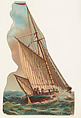 French Fishing Smack, from the Types of Vessels series (N139) issued by Duke Sons & Co. to promote Honest Long Cut Tobacco, W. Duke, Sons & Co.  American, Commercial color lithograph
