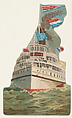 Sound Steamer, from the Types of Vessels series (N139) issued by Duke Sons & Co. to promote Honest Long Cut Tobacco, W. Duke, Sons & Co.  American, Commercial color lithograph