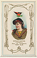 Estelle Clayton in Colors of the Isle of Purbeck Yacht Club, from the Yacht Colors of the World series (N140) issued by Duke Sons & Co. to promote Honest Long Cut Tobacco, W. Duke, Sons & Co.  American, Commercial color lithograph