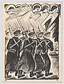 Christian Host from Mystical Images of War, Natalia Goncharova  French, born Russia, Lithograph