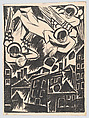 Doomed City from Mystical Images of War, Natalia Goncharova  French, born Russia, Lithograph