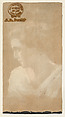 Portrait of actress in profile facing right, from the Transparencies series (N137) issued by W. Duke, Sons & Co. to promote Honest Long Cut Tobacco, Issued by W. Duke, Sons &amp; Co. (New York and Durham, N.C.), Commercial color lithograph