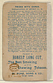 Number 11, Metamorphoses, from the Tricks with Cards series (N138) issued by W. Duke, Sons & Co. to promote Honest Long Cut Tobacco, Issued by W. Duke, Sons & Co. (New York and Durham, N.C.), Commercial color lithograph