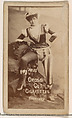 Card Number 85, Courtney, from the Actors and Actresses series (N145-1) issued by Duke Sons & Co. to promote Cross Cut Cigarettes, W. Duke, Sons & Co. American, Albumen photograph
