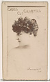 Card Number 210, Davenport, from the Actors and Actresses series (N145-1) issued by Duke Sons & Co. to promote Cross Cut Cigarettes, W. Duke, Sons & Co. American, Albumen photograph