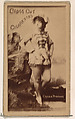 Card Number 131, Carrie Perkins, from the Actors and Actresses series (N145-1) issued by Duke Sons & Co. to promote Cross Cut Cigarettes, W. Duke, Sons & Co.  American, Albumen photograph
