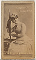 Card Number 262, Annie Pixley, from the Actors and Actresses series (N145-1) issued by Duke Sons & Co. to promote Cross Cut Cigarettes, W. Duke, Sons & Co. American, Albumen photograph