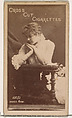 Card Number 51, Annie Robe, from the Actors and Actresses series (N145-1) issued by Duke Sons & Co. to promote Cross Cut Cigarettes, W. Duke, Sons & Co.  American, Albumen photograph