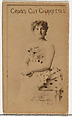 Card Number 223, L. Paullin, from the Actors and Actresses series (N145-1) issued by Duke Sons & Co. to promote Cross Cut Cigarettes, W. Duke, Sons & Co.  American, Albumen photograph
