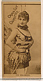 Card Number 116, Edgerton, from the Actors and Actresses series (N145-2) issued by Duke Sons & Co. to promote Cross Cut Cigarettes, W. Duke, Sons & Co. American, Albumen photograph