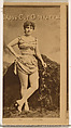 Card Number 218, Evans, from the Actors and Actresses series (N145-2) issued by Duke Sons & Co. to promote Cross Cut Cigarettes, W. Duke, Sons & Co.  American, Albumen photograph
