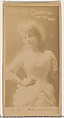 Card Number 101, May Fielding, from the Actors and Actresses series (N145-2) issued by Duke Sons & Co. to promote Cross Cut Cigarettes, W. Duke, Sons & Co.  American, Albumen photograph