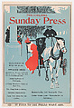 Advertisement for Philadelphia Sunday Press, February 2, 1896, George Reiter Brill  American, Lithograph