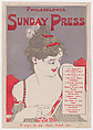 Advertisement for Philadelphia Sunday Press, Oct. 13, 1895, George Reiter Brill  American, Lithograph