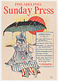 Advertisement for Philadelphia Sunday Press, April 7, 1896, George Reiter Brill  American, Lithograph