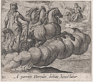 Plate 85: The Immortalization of Hercules (A parente Hercules deitate honestatur), from Ovid's 'Metamorphoses', Antonio Tempesta Italian, Etching