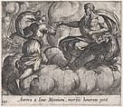 Plate 125: Aurora Asking Jupiter to Honor Memnon (Aurora a Iove Memnoni, mortis honorem petit), from Ovid's 'Metamorphoses', Antonio Tempesta  Italian, Etching