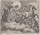 Plate 11: Phaeton before Apollo (Funestas ad Phoebum fundit preces.), from Ovid's 'Metamorphoses', Antonio Tempesta Italian, Etching