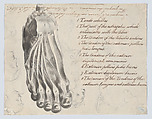 Historical subject with men and a boy near a ship (recto). Anatomical study of a foot (verso), William Hamilton (British, London 1751–1801 London), Recto: pen and black ink, brush and brown wash and watercolor, over graphite
Verso: pen and black ink, brush and wash, over graphite