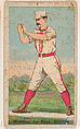 Morrill (Hands Outstretched), 1st Base, Boston, from the Gold Coin series (N284) for Gold Coin Chewing Tobacco, Issued by D. Buchner & Co., New York (American, 19th century), Commercial color lithograph reproducing drawing