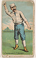 Richardson, Left Field, Detroit, from the Gold Coin series (N284) for Gold Coin Chewing Tobacco, D. Buchner & Co., New York American, Commercial color lithograph reproducing drawing