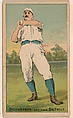 Richardson (Hands At Right Shoulder), Left Field, Detroit, from the Gold Coin series (N284) for Gold Coin Chewing Tobacco, D. Buchner & Co., New York  American, Commercial color lithograph reproducing drawing