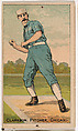 Clarkson (Ball At Chest), Pitcher, Chicago, from the Gold Coin series (N284) for Gold Coin Chewing Tobacco, D. Buchner & Co., New York  American, Commercial color lithograph reproducing drawing