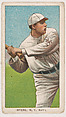 Chief Myers (batting), New York, from Coupon Cigarettes Baseball Issue, 1910, Coupon Cigarettes, Commercial color lithograph