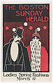 The Boston Sunday Herald: Ladies Spring Fashions, March 17, William McGregor Paxton American, Commercial relief process