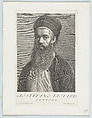 Self-portrait in a Turkish Outfit, Carlo Gregori  Italian, Engraving