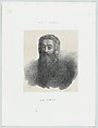 Self-Portrait with a Long Beard, Joseph Henri Deville Swiss, Lithograph