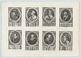 Eight Portraits, Hubert  French, Etching and engraving