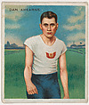 Dan Ahearne, Track and Field, from Mecca & Hassan Champion Athlete and Prize Fighter collection, 1910, Hassan Cigarettes American, Commercial color lithograph