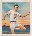 Charles J. Bacon Jr., Track and Field, from Mecca & Hassan Champion Athlete and Prize Fighter collection, 1910, Hassan Cigarettes American, Commercial color lithograph