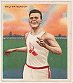 Walter Bursch, Track and Field, from Mecca & Hassan Champion Athlete and Prize Fighter collection, 1910, Mecca Cigarettes, Commercial color lithograph