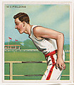 Warren C. Fielding, Track and Field, from Mecca & Hassan Champion Athlete and Prize Fighter collection, 1910, Mecca Cigarettes, Commercial color lithograph