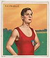 Richard Frizelle, Swimmer, from Mecca & Hassan Champion Athlete and Prize Fighter collection, 1910, Hassan Cigarettes American, Commercial color lithograph